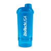 BioTechUSA Wave+ Compact 500 ml (+150 ml) keverőpalack, kék