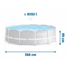 Intex MetalPrism Merevfalú medence, 366 x 99 cm (26716NP) Intex MetalPrism Merevfalú medence, 366 x 99 cm (26716NP)