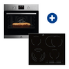 Electrolux EOF4P56X Beépíthető sütő + Electrolux EHF6547FXK Beépíthető kerámia főzőlap