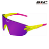 SH+ RG 5300 Sportszemüveg, fényes neon/Revo Laser Purple SH+ RG 5300 Sportszemüveg, fényes neon/Revo Laser Purple