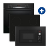 Bosch HBA573BA0 Beépíthető sütő + Bosch PUG61RAA5E Indukciós főzőlap + Bosch BFL623MB3 Beépíthető mikrohullámú sütő Bosch HBA573BA0 Beépíthető sütő + Bosch PUG61RAA5E Indukciós főzőlap + Bosch BFL623MB3 Beépíthető mikrohullámú sütő