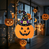 Halloween dekoráció tök akasztható filc