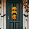 Halloween dekoráció tök akasztható filc