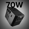 SBS GaN univerzális utazóadapter (TEADAPTGAN70WUNI) SBS GaN univerzális utazóadapter (TEADAPTGAN70WUNI)