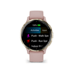 Venu 3S rose, cream gold, silicone band