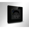 Avatto N-WOT10-USB-B USB és USB-C TUYA intelligens WiFi fali aljzat, fekete