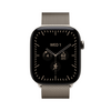 Apple Watch Series 12 GPS+Cellular, 46 mm natúr titán tok, milánói szíj, S/M (MJGP4MP/A)