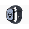 Apple Watch Series 12 GPS+Cellular, 42 mm éjszakakék kerámiatok, tengerészkék sportszíj, S/M (MJGY4MP/A)