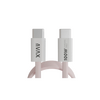 Avax CB610P MAGNETY 100W USB-C mágneses gyorstöltő kábel, rózsaszín Avax CB610P MAGNETY 100W USB-C mágneses gyorstöltő kábel, rózsaszín