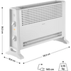 Sencor SCF 2011WH Elektromos konvektor, 2000W, fehér Sencor SCF 2011WH Elektromos konvektor, 2000W, fehér