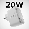 SBS Elosztó töltő Schuko 20W fehér