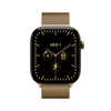 Apple Watch Series 12 GPS+Cellular, 46 mm ragyogó arany titán tok, milánói szíj S/M (MJGU4MP/A)