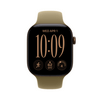 Apple Watch Series 12 GPS+Cellular, 46 mm sötét bronz alumíniumtok, olíva sportszíj, S/M (MJGD4MP/A)