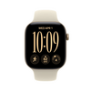 Apple Watch Series 12 GPS+Cellular, 46 mm világos arany alumíniumtok, homokszín sportszíj, M/L (MJGC4MP/A)