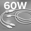 SBS Elosztókábel 3xUSB-C 60W 1,5m fehér