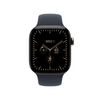 Apple Watch Series 12 GPS+Cellular, 42 mm natúr titán tok, tengerészkék sportszíj, M/L (MJGG4MP/A)