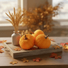 Family 59038 Őszi dekoráció, tök szett, csipeszes, narancssárga, 3 db