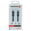 Swissten USB-C/USB-C adat- és töltőkábel, 2 m (71528201)
