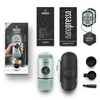 Wacaco Nanopresso hordozható kávéfőző őrölt kávéhoz, Jégkék + kemény védőtok Wacaco Nanopresso hordozható kávéfőző őrölt kávéhoz, Jégkék + kemény védőtok