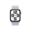 Apple Watch SE (2024) GPS – 44 mm-es ezüst alumíniumtok, fakókék sportpánt (MXET3QH/A) Apple Watch SE (2024) GPS – 44 mm-es ezüst alumíniumtok, fakókék sportpánt (MXET3QH/A)