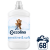Coccolino Sensitive & Blue öblítőszer csomag 6x68 mosás Coccolino Sensitive & Blue öblítőszer csomag 6x68 mosás