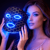 Beper P302VIS100 LED fényterápiás arcmaszk, fekete