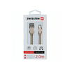 Swissten USB-A/micro USB Kábel 2m, arany (71522304)