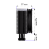 Endorfy Fera 5 Black ARGB Processzorhűtő, 120mm (EY3A012)