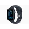 Apple Watch SE 3 (2026) GPS, 44 mm éjfekete alumíniumtok, tengerészkék sportszíj, S/M (MJL74MP/A)