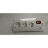 SPS SRG3-UL Hálózati elosztó, 3 schuko, 1 USB-A + 1 USB-C