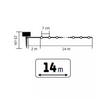Home SLC200WW Szolár fényfüzér, melegfehér LED, 14m Home SLC200WW Szolár fényfüzér, melegfehér LED, 14m