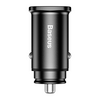 Baseus Square Metal autós gyorstöltő 30W, fekete (CCALLDS01) Baseus Square Metal autós gyorstöltő 30W, fekete (CCALLDS01)