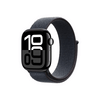 Apple Watch Series 10 GPS + Cellular – 42 mm-es kozmoszfekete alumíniumtok, tinta sportpánt (MWX83QH/A)