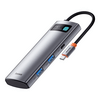 Baseus Metal Gleam 7-in-1 USB Type-C HUB dokkoló állomás (WKWG020113) Baseus Metal Gleam 7-in-1 USB Type-C HUB dokkoló állomás (WKWG020113)