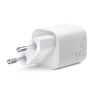PD33W Type-C + USB EU Wallcharger. White