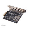 Akasa AK-PCCU3-09 PCI Express Low Profile kártya Akasa AK-PCCU3-09 PCI Express Low Profile kártya