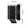 Endorfy Fortis 5 Black ARGB Processzorhűtő, 140mm (EY3A014)