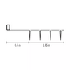 Emos DCGC01 LED karácsonyi fényfüzér – 10x jégcsap, 1,35 m, 2x AA, beltéri, hideg fehér, időzítő