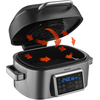 Airfryer, 1660W, 6L, fekete/ezüst