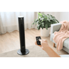 Oszlop ventilátor fekete