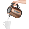 Vízforraló, 2200W, 1.7L, fekete/réz