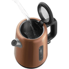 Vízforraló, 2200W, 1.7L, fekete/réz