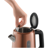 Vízforraló, 2200W, 1.7L, fekete/réz
