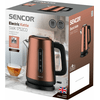 Vízforraló, 2200W, 1.7L, fekete/réz
