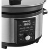Lassú főzőedény, 5.5L, fekete/inox