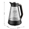Sencor SWK 1595BK Vízforraló, 1,5l, üveg Sencor SWK 1595BK Vízforraló, 1,5l, üveg