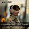 Sony WH-CH730N vezeték nélküli zajszűrős fejhallgató, kék (WHCH730NL.CE7)