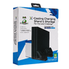 FroggieX FX-P4-C3-B PS4 Konzol hűtőállomás + töltőállomás + lemeztartó