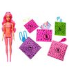 Barbie: Color Reveal meglepetés baba - Csini neon, 1 db, többféle (HCC67)