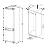 MPM MPM-310-FFI-21-E Beépíthető kombinált hűtőszekrény MPM MPM-310-FFI-21-E Beépíthető kombinált hűtőszekrény